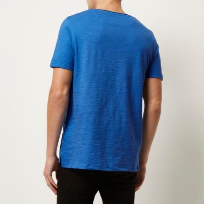 Bright blue short sleeve t-shirt